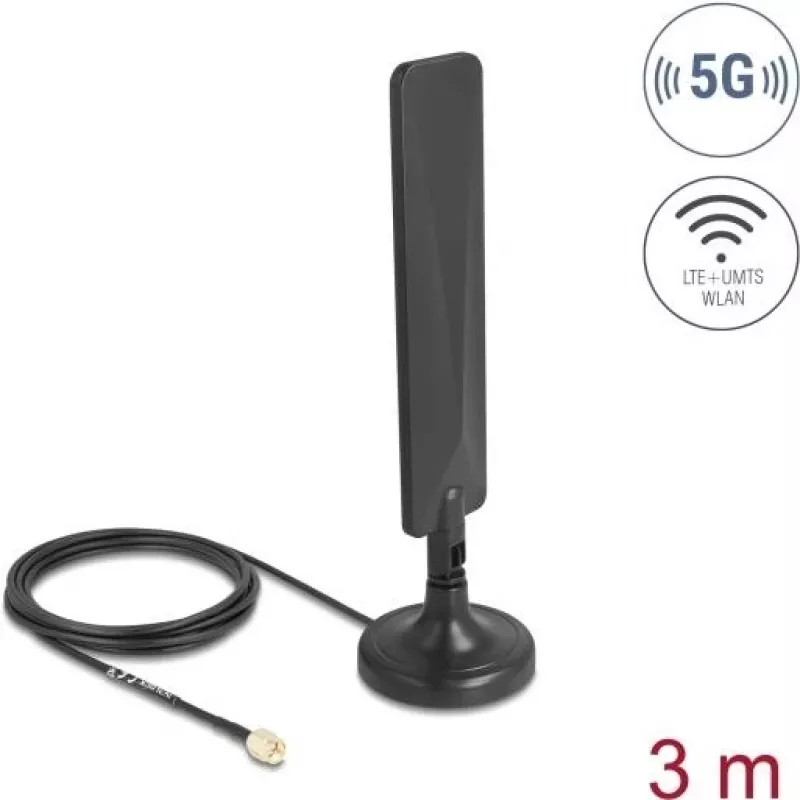 Antena DELOCK 10040 5G LTE SMA jungtis 3 dBi įvairiakryptė