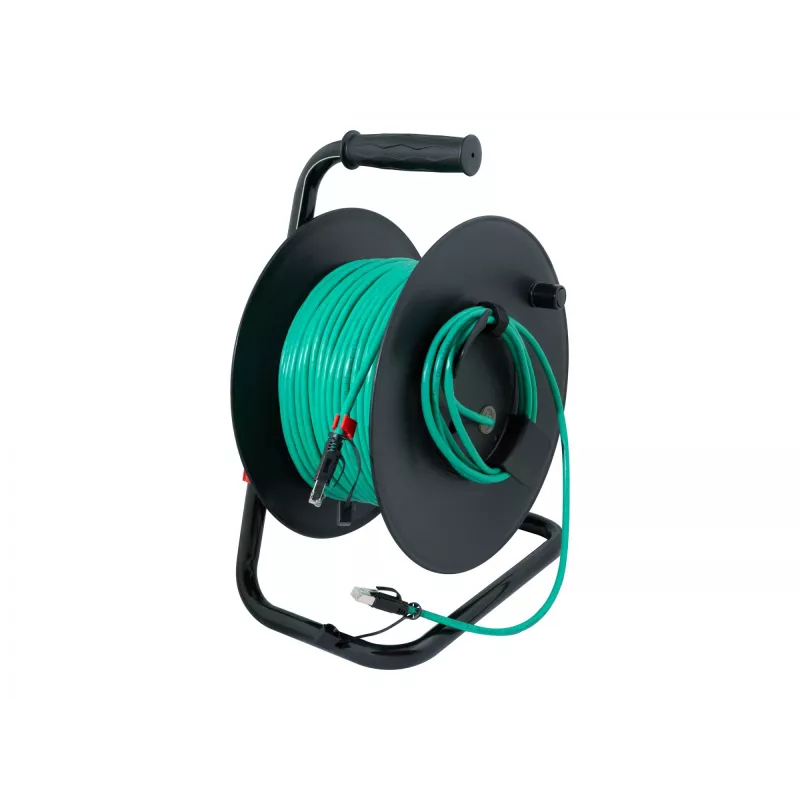 Logilink tinklo kabelio ritė, žalia, CAT 6A S/FTP, 80 m | CQ3080S