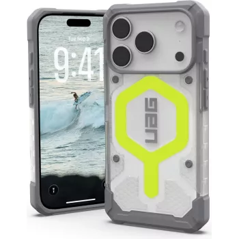 UAG Urban Armor Gear Pathfinder MagSafe dėklas | Apple iPhone 17 Pro | aktyvi neoninė (permatoma) | 114551118181 (114551118181)