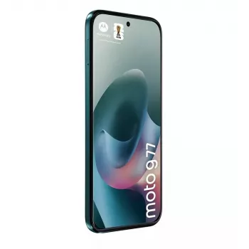 Išmanusis telefonas Motorola G77 5G 12/256GB Shaded Spruce — 6,78″ 120Hz pOLED, Dimensity 6400, 108+8MP, NFC, IP64
