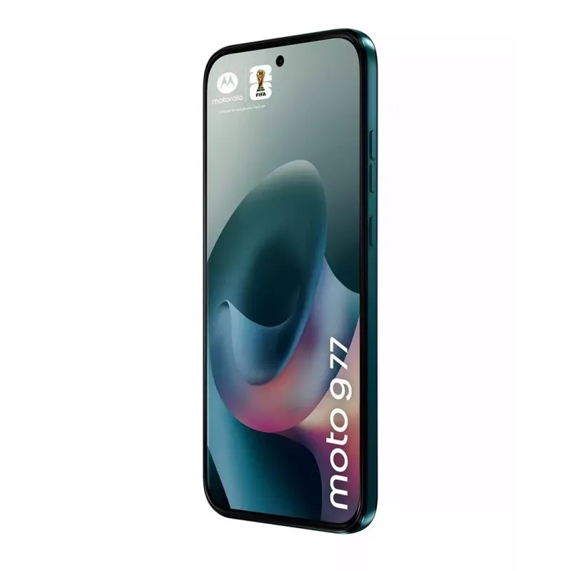 Išmanusis telefonas Motorola G77 5G 12/256GB Shaded Spruce — 6,78″ 120Hz pOLED, Dimensity 6400, 108+8MP, NFC, IP64