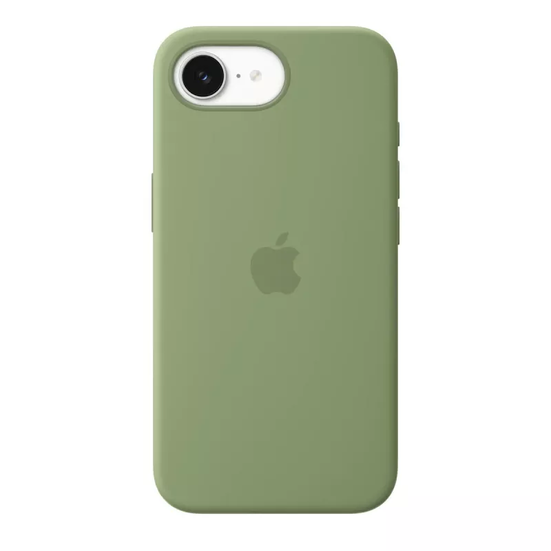 Apsauginis silikoninis dėklas su MagSafe, skirtas Apple iPhone 17e — Light Moss, tinka 15,5 cm (6,1 colio) ekranams