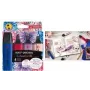 Žymeklis Stabilo BOSS Nature Colors Wildflower edition, 4 vnt. rinkinys, kaltinis antgalis 2–5 mm, atsparus išdžiūvimui be dangtelio