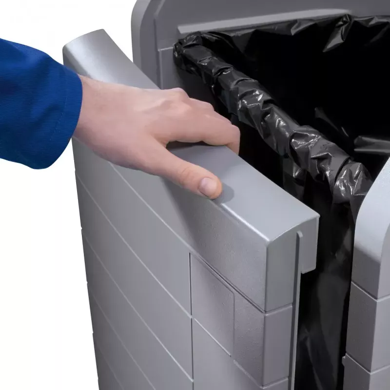 Šiukšlių dėžė Hailo ProfiLine WSB Design Plus XXXL — stačiakampė ABS pilka, plotis 500 mm, gylis 470 mm, aukštis 110 mm