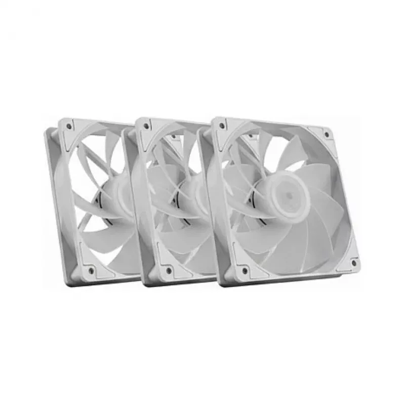 Korpusiniai ventiliatoriai MSI MAG F120 ARGB White Triple Pack — 3x F120 ARGB White