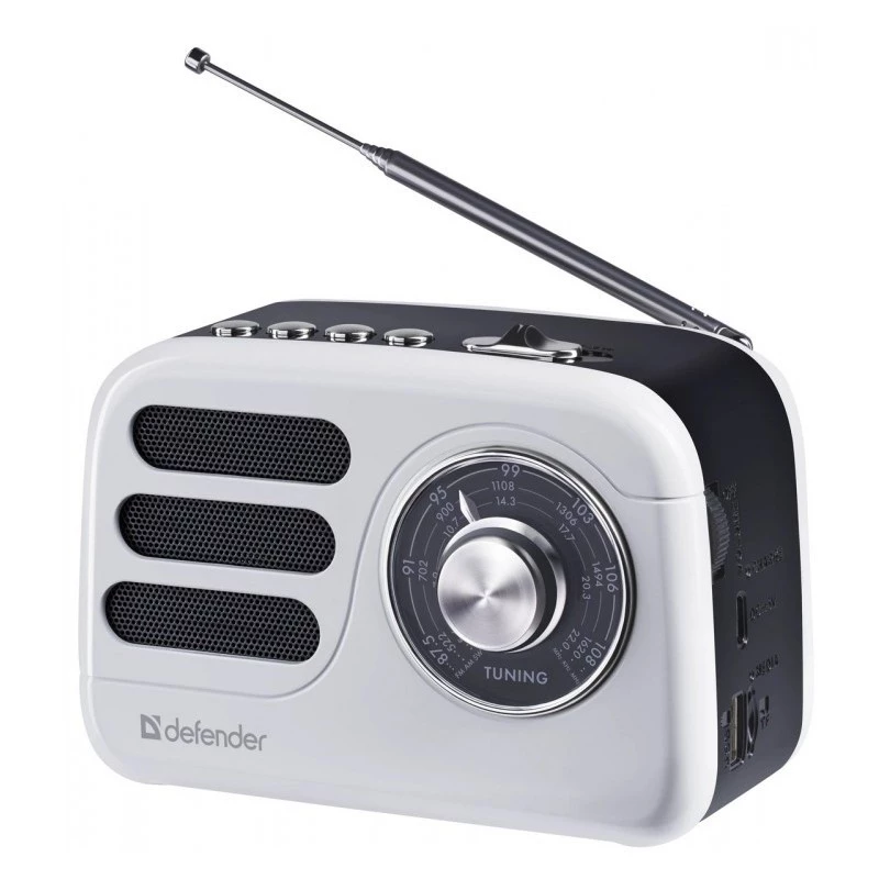 Nešiojamas garsiakalbis DEFENDER SIGNAL su FM/MP3/SD/USB ir Bluetooth (5W, antena)