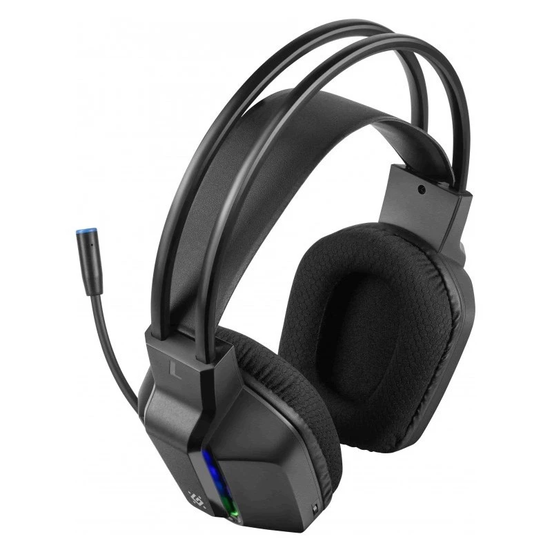 Laidinės USB žaidimų ausinės DEFENDER GOTHIC RGB su mikrofonu, juodos