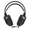Laidinės USB žaidimų ausinės DEFENDER GOTHIC RGB su mikrofonu, juodos