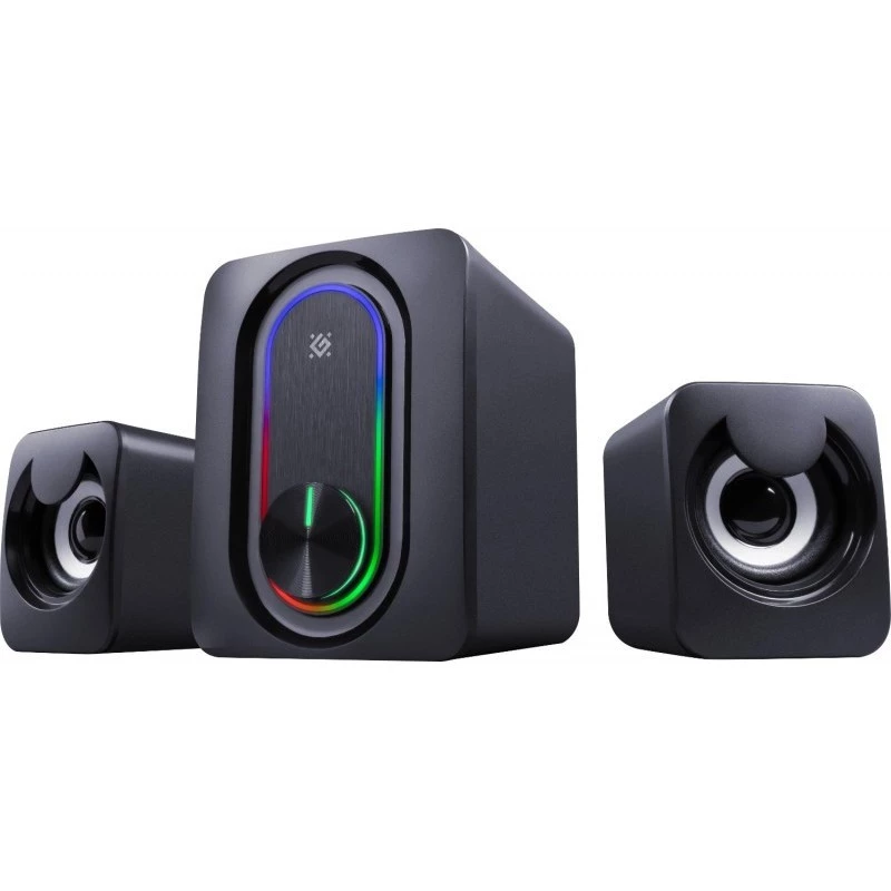 DEFENDER 2.1 kompiuterių kolonėlės G14 — 11W, USB maitinimas, Bluetooth, RGB LED
