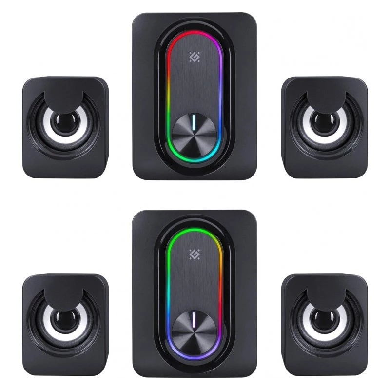 DEFENDER 2.1 kompiuterių kolonėlės G14 — 11W, USB maitinimas, Bluetooth, RGB LED
