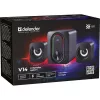 DEFENDER 2.1 kompiuterių kolonėlės G14 — 11W, USB maitinimas, Bluetooth, RGB LED