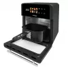 Karšto oro gruzdintuvė GreenBlue GB950 1800 W, 10 l talpa, 8 programos, jutiklinis skydelis, laikmatis, juoda