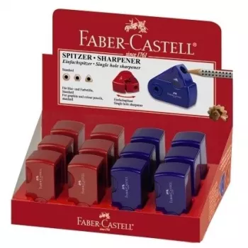 Pieštukų drožtuvas Faber-Castell 182711 mėlynas raudonas