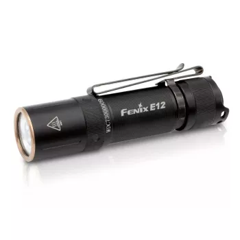 Rankinis žibintuvėlis Fenix E12 V2.0 juodas LED aliuminis IP68 50000 val.