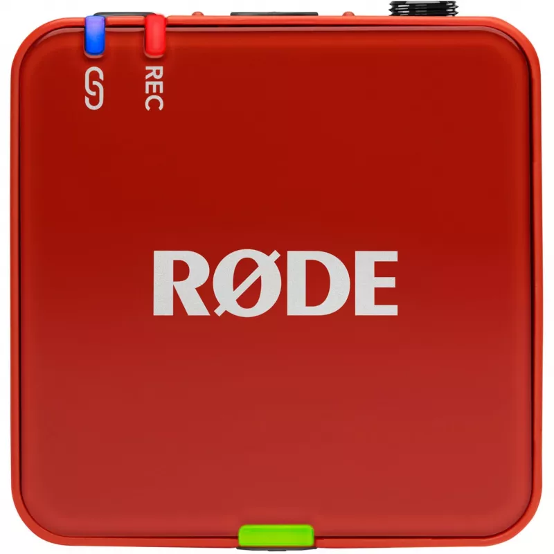 Belaidė mikrofonų sistema Rode Wireless Go III ruda — 2,4 GHz belaidis perdavimas, kompaktiškas dviejų kanalų rinkinys
