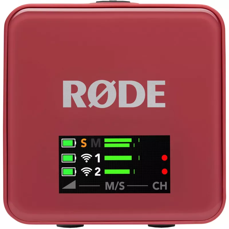 Belaidis mikrofonas Rode Wireless Go III Rožinis — kompaktiška 2,4 GHz perdavimo sistema, modelis WIGOGEN3ROS