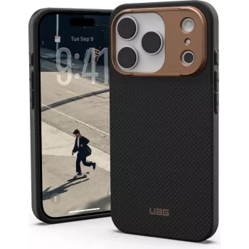 UAG Urban Armor Gear FIBR ARMR MagSafe dėklas | Apple iPhone 17 Pro | kevlar graphite/bronze | 114555113985 (114555113985)