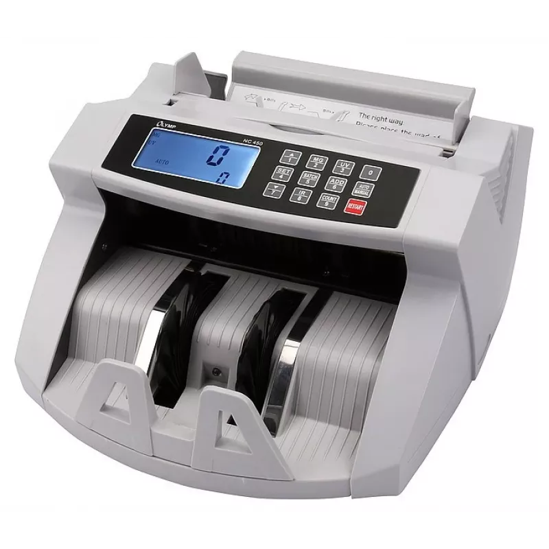 Banknotų skaičiavimo mašina Olympia NC 450 — 5,1 kg, LCD, 230 V, 75 W, 247×185×306 mm