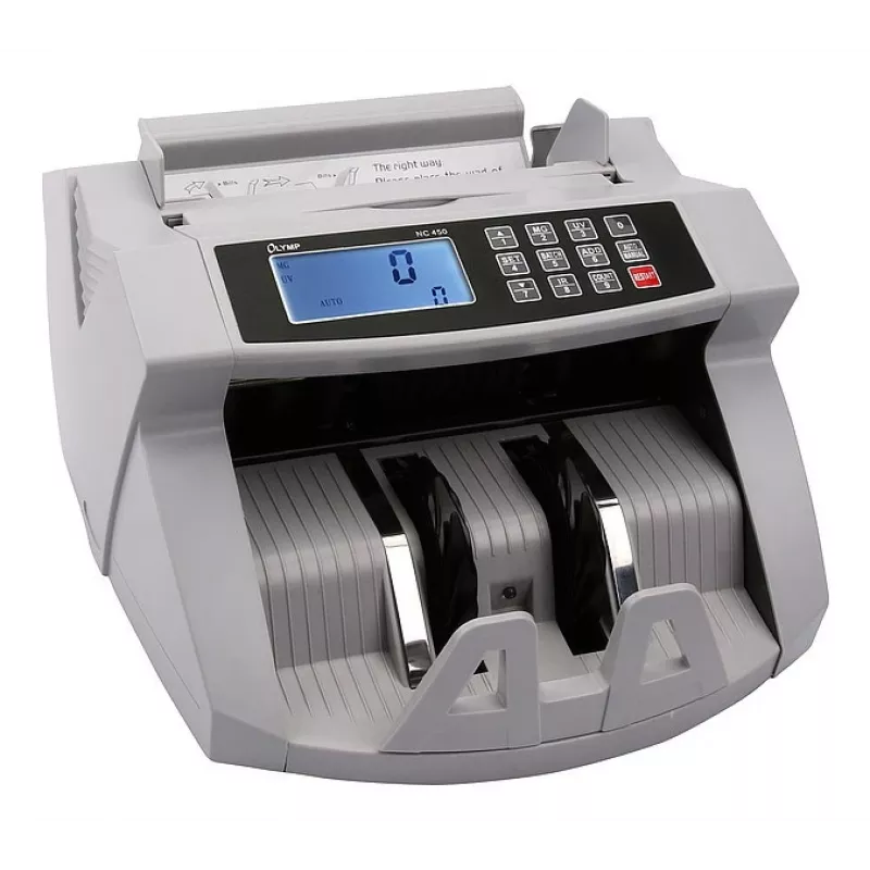Banknotų skaičiavimo mašina Olympia NC 450 — 5,1 kg, LCD, 230 V, 75 W, 247×185×306 mm