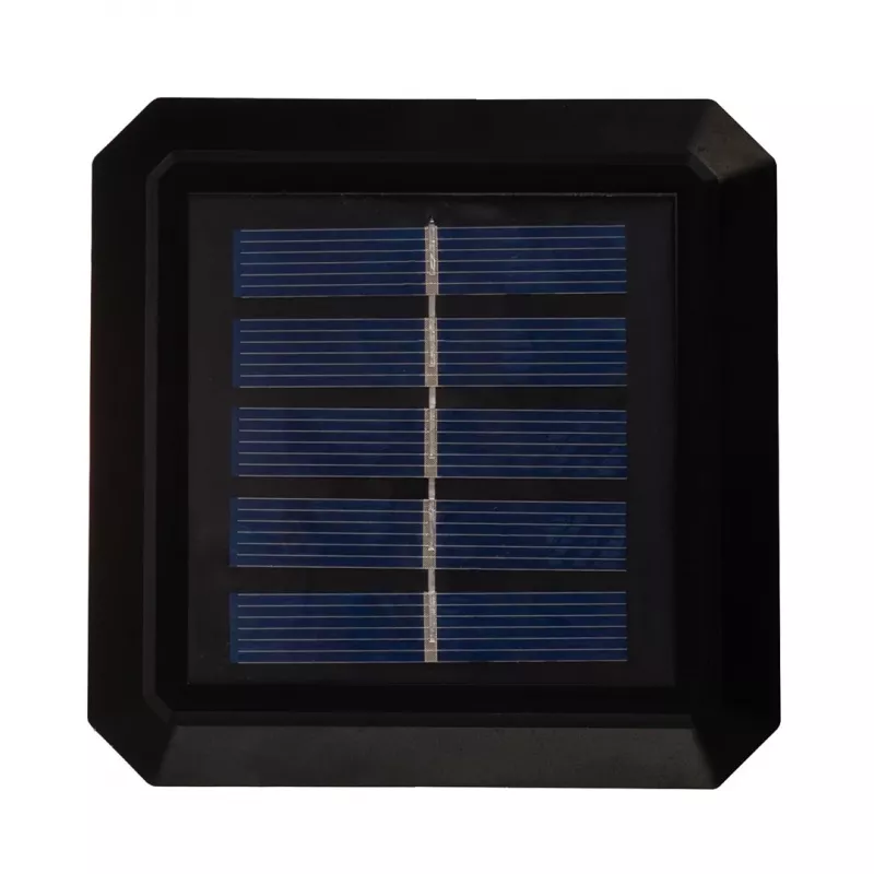 „GreenBlue GB127 WW“ saulės energija maitinamas LED stulpinis šviestuvas — 3200K neutrali balta, 80×80 mm voko formos gaubtas, NiMH baterija