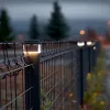 Saulės energija maitinamas LED stulpo šviestuvas GreenBlue GB128 WW, 3200K neutrali balta, gaubto formos gaubtas, 100x100 mm, juodas