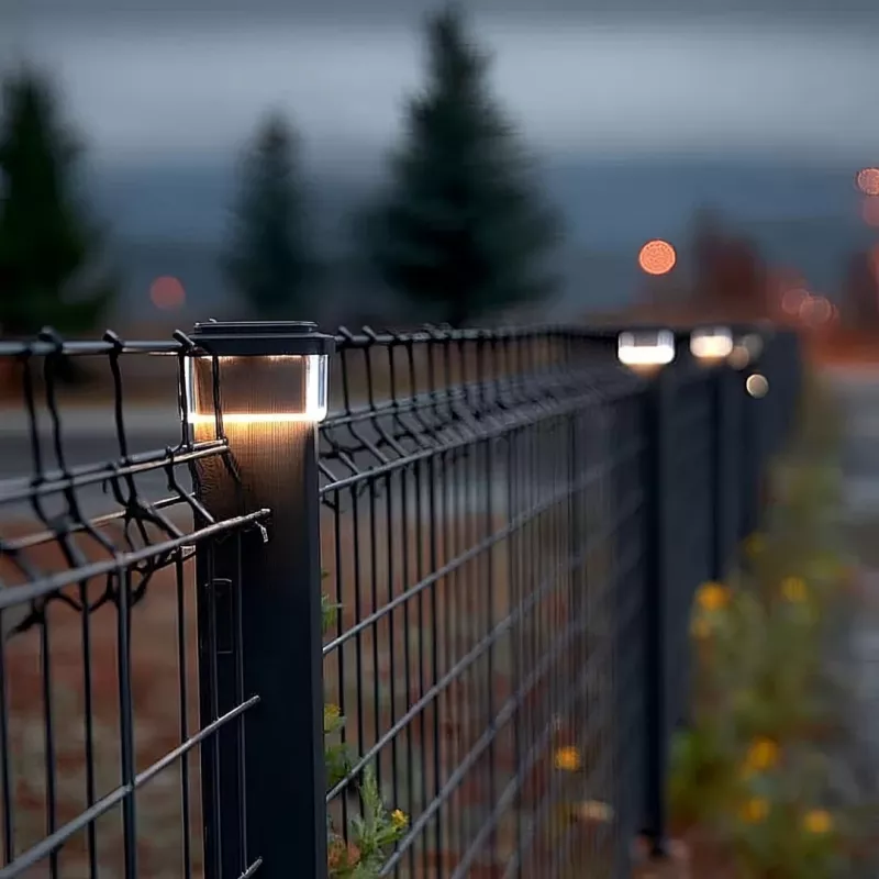 Saulės energija maitinamas LED stulpo šviestuvas GreenBlue GB128 WW, 3200K neutrali balta, gaubto formos gaubtas, 100x100 mm, juodas