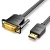 HDMI į DVI laidas 2M/JUODAS Abfbh Vention