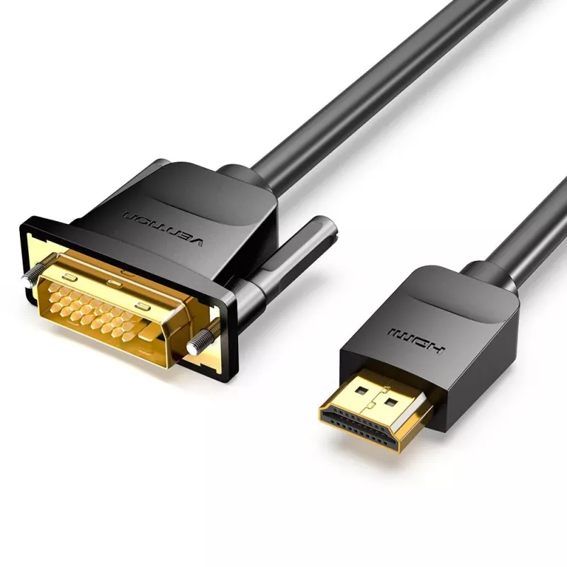 HDMI į DVI laidas 2M/JUODAS Abfbh Vention