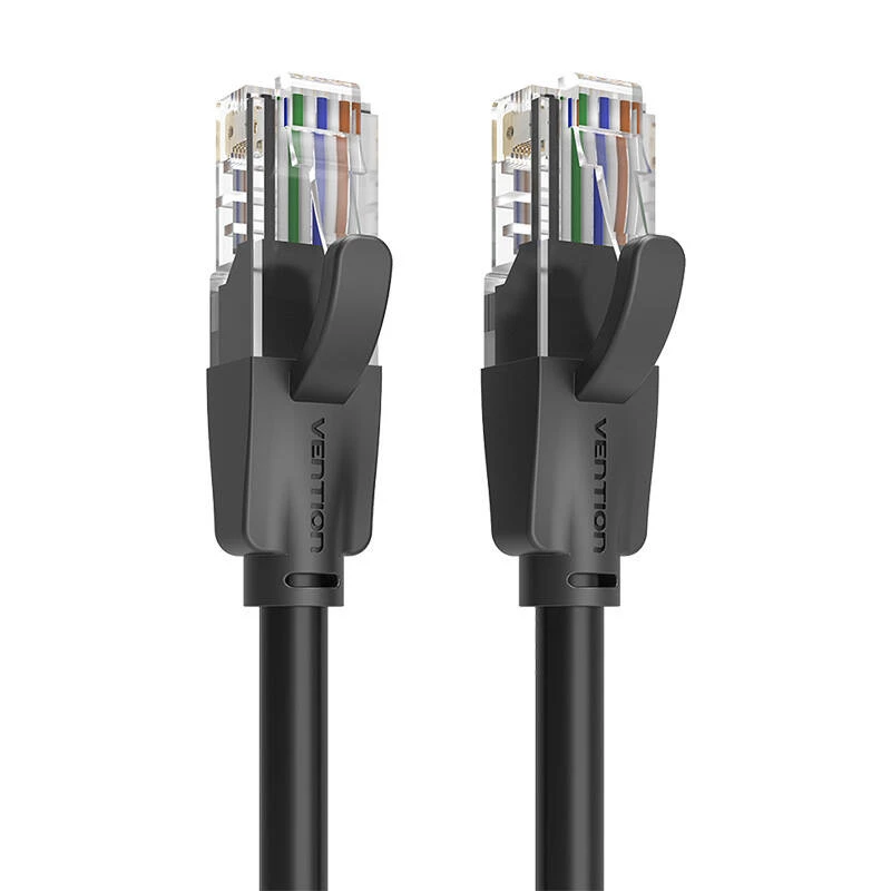 Tinklo kabelis UTP CAT6 Vention IBEBG RJ45 Ethernet 1000Mbps 1,5m Juodas
