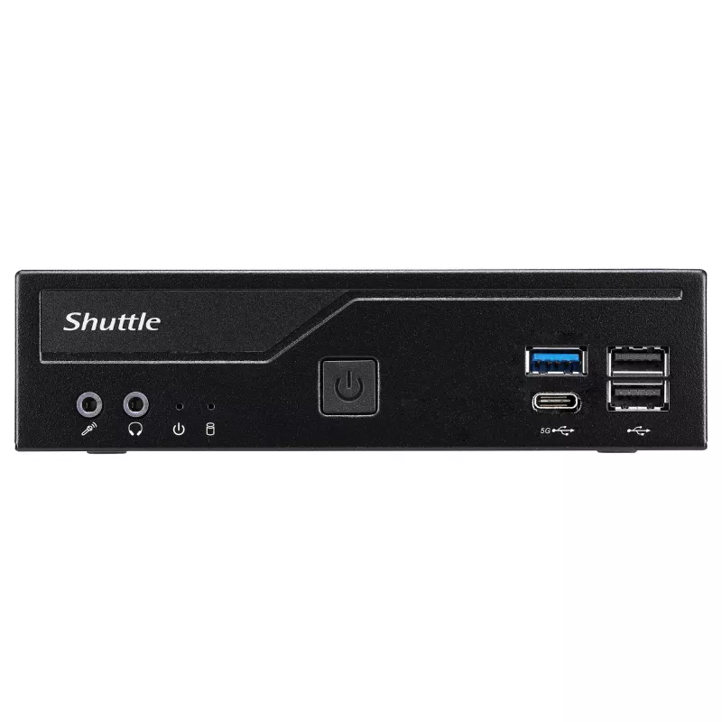 Shuttle Barebone plonas DH610V2 Intel/DDR5/juodas - Barebone - Intel Socket 1700 (Core i)