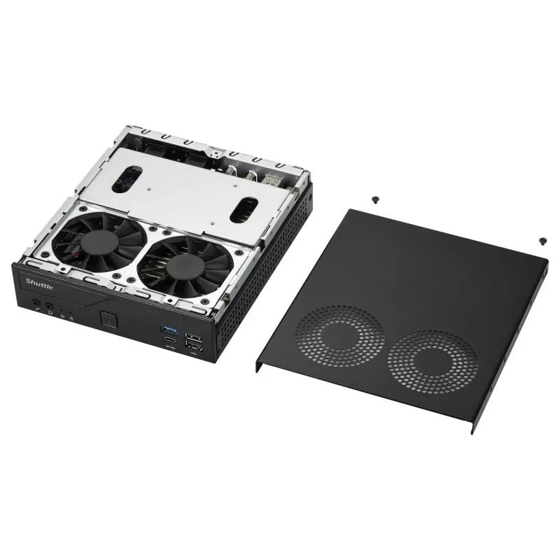Shuttle Barebone plonas DH610V2 Intel/DDR5/juodas - Barebone - Intel Socket 1700 (Core i)