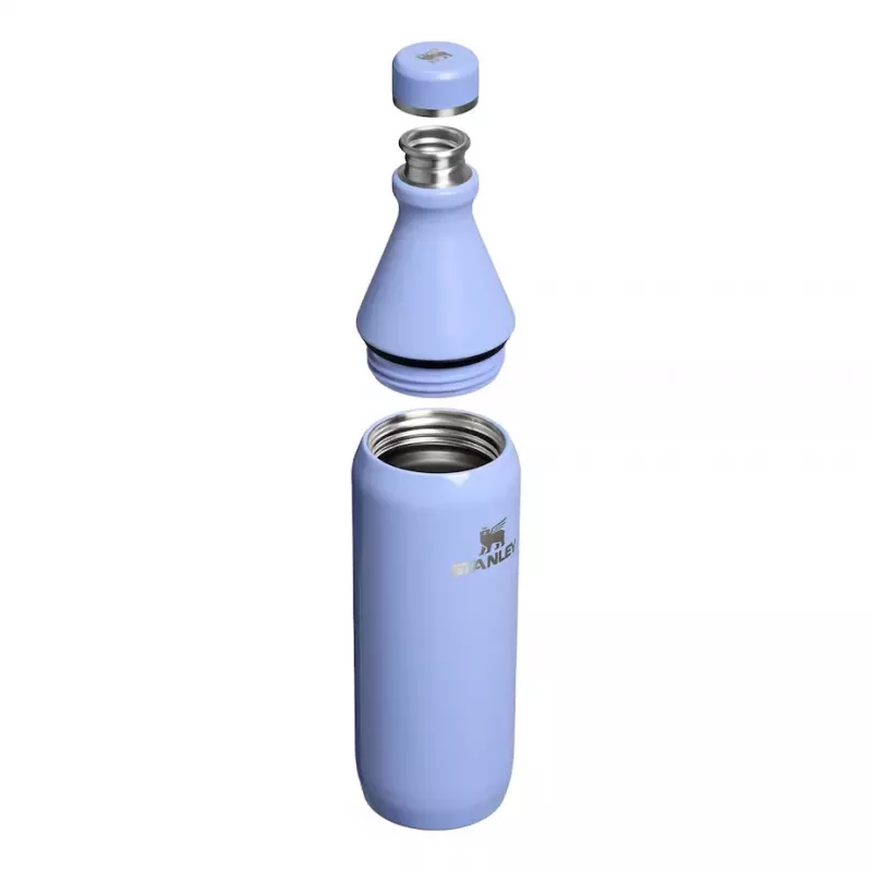 Termoso butelis STANLEY All Day plonas 0,6 L — nerūdijančio plieno vakuuminis, hortenzijos mėlynumo
