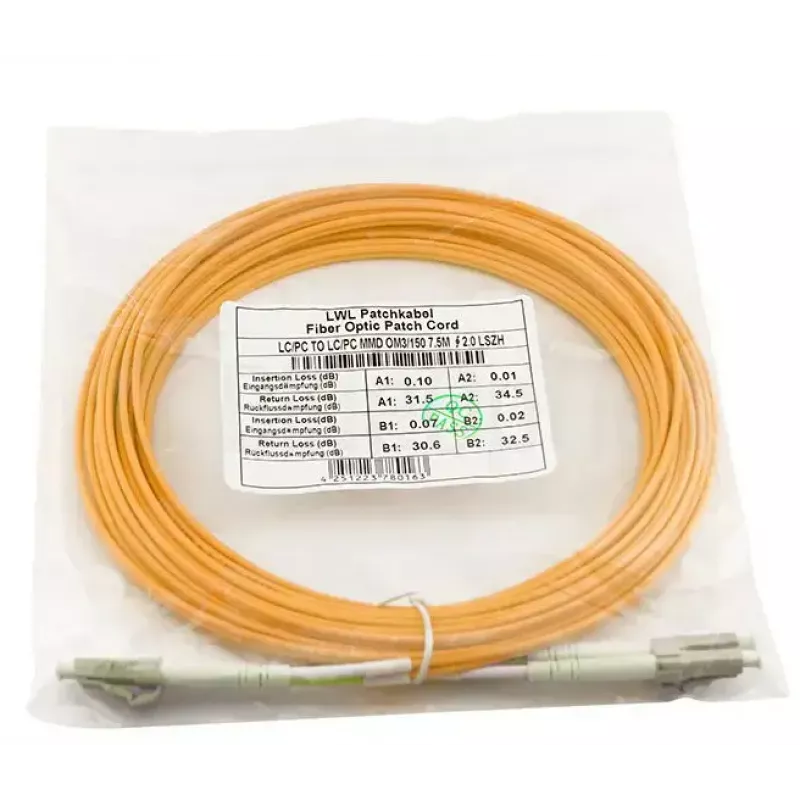 BlueOptics OM2 daugiarežimis šviesolaidinis kabelis LC‑LC 10 m oranžinis - CAB‑MMF50‑LC‑LC‑10‑BO
