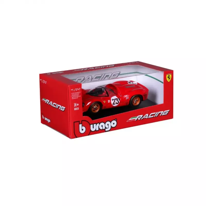 Superautomobilio modelis Bburago Ferrari 330 P4 Daytona, iš anksto surinktas 1:24 masteliu