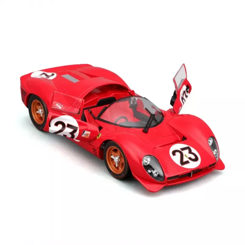 Superautomobilio modelis Bburago Ferrari 330 P4 Daytona, iš anksto surinktas 1:24 masteliu