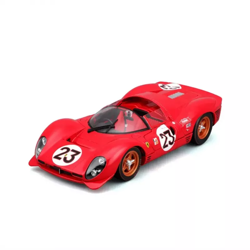 Superautomobilio modelis Bburago Ferrari 330 P4 Daytona, iš anksto surinktas 1:24 masteliu