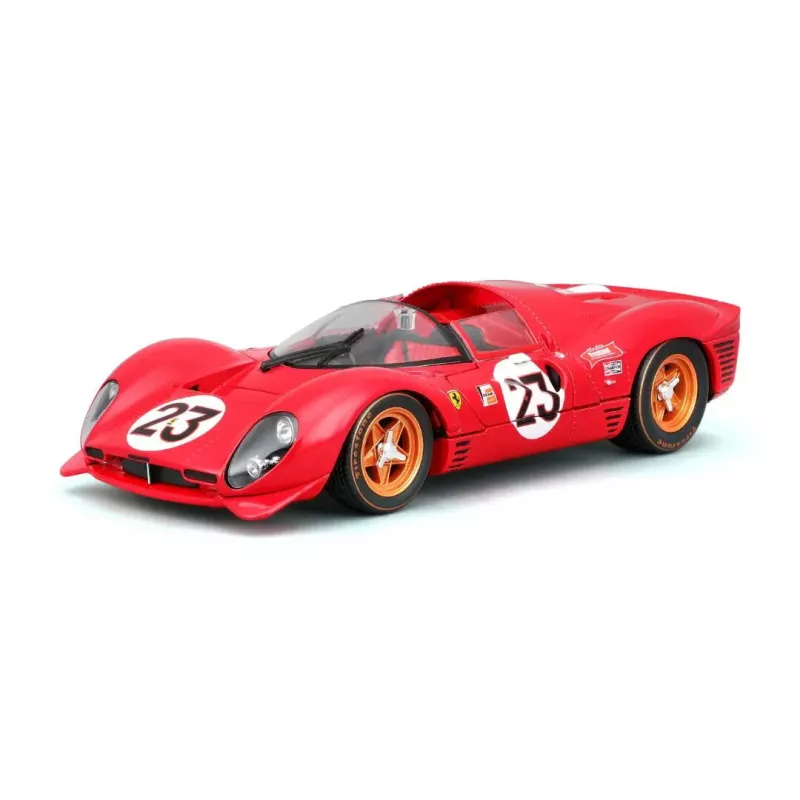 Superautomobilio modelis Bburago Ferrari 330 P4 Daytona, iš anksto surinktas 1:24 masteliu