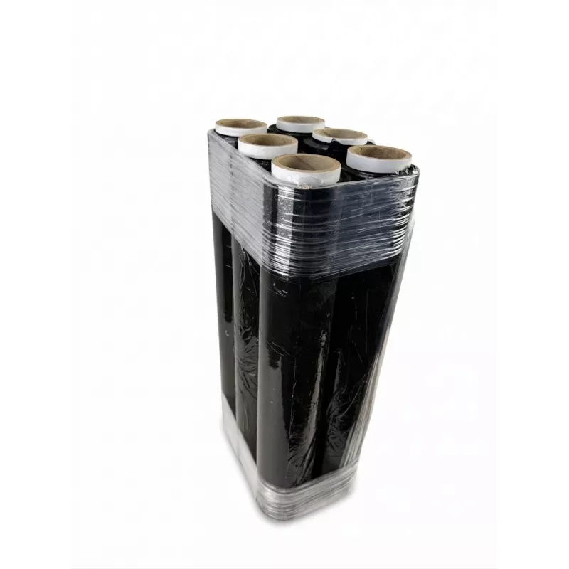 Juoda stretch plėvelė 23mic 1,5kg x 6 BOX