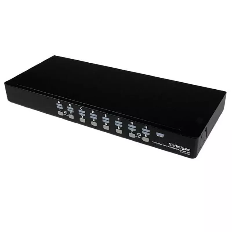 StarTech.com 16 prievadų 1U montuojamas stovo USB KVM jungiklis su OSD (SV1631DUSBU)