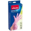 Vienkartinės latekso pirštinės VILEDA Multi Latex 100, smėlinės, dydis S/M, 100 vnt.