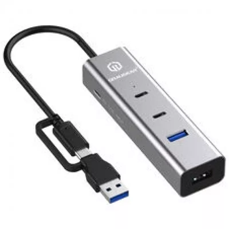 USB šakotuvas GrauGear G-HUB2A2C1-PD 4 prievadų PD — 2x USB-C, 2x USB-A