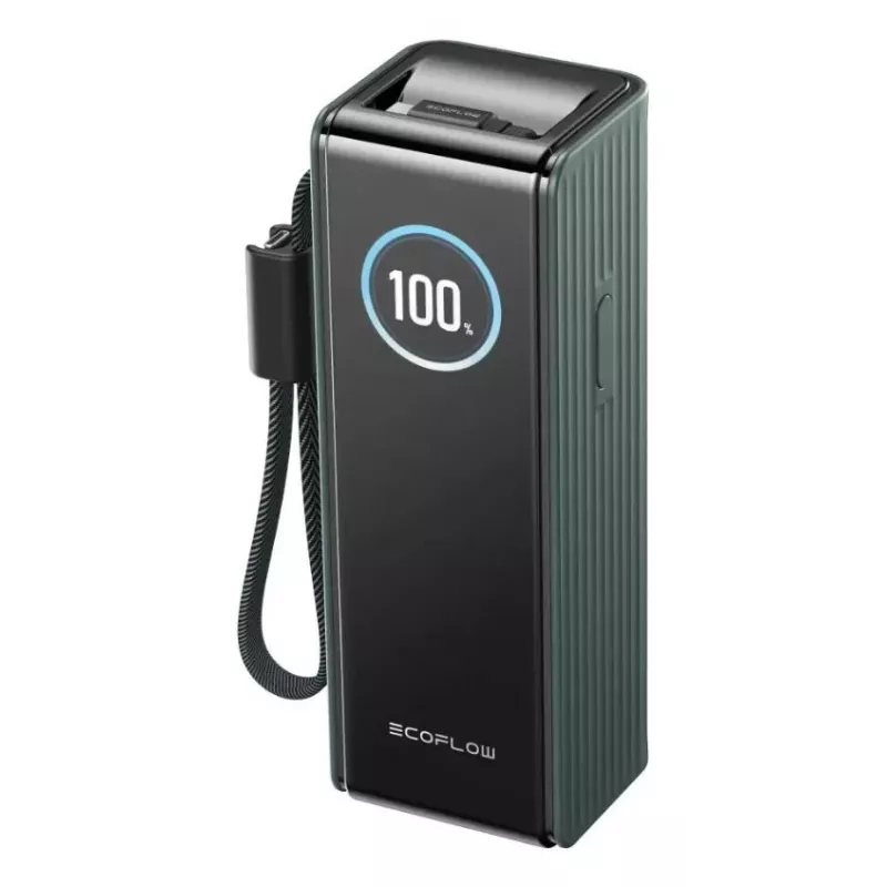 Išorinė baterija EcoFlow RAPID 25000 mAh žalia — 170 W bendra galia, 2× USB-C, 1× USB-A