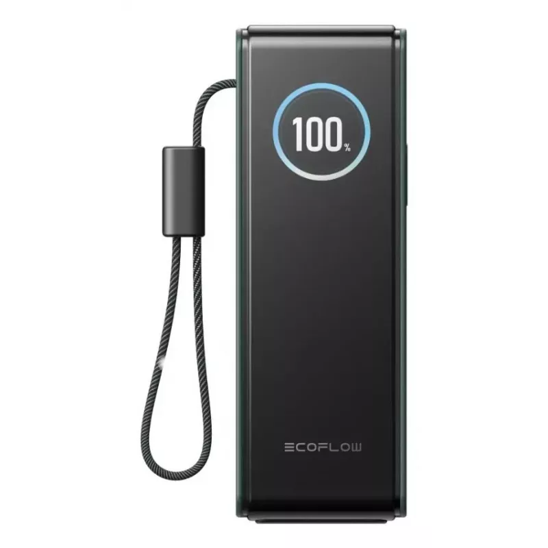 Išorinė baterija EcoFlow RAPID 25000 mAh žalia — 170 W bendra galia, 2× USB-C, 1× USB-A