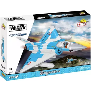 Cobi Mirage 2000-5F plytelių modelio rinkinys, Ginkluotųjų pajėgų serija, 495 dalys, mastelis 1:48