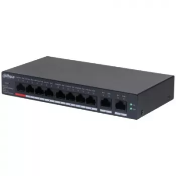 Komutatorius DAHUA CS4010-8GT-110 PoE 10 prievadų, 8 PoE prievadai