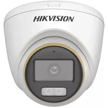 Kupolinė IP stebėjimo kamera Hikvision DS-2CE72DF3T-LFS (ColorVu, 2,8 mm, 1920x1080) montavimui ant lubų, vidaus/lauko