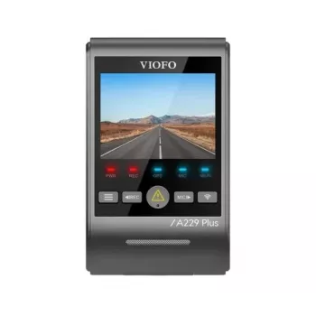 Automobilinė vaizdo kamera VIOFO A229 PLUS 1CH-G GPS — 1 kanalo, 2560×1440, GPS, Wi‑Fi, 2,4 colio ekranas, „MicroSD“ iki 512 GB