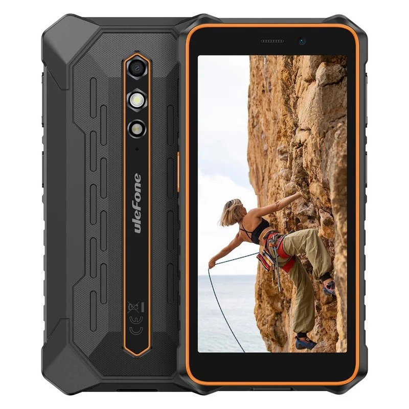 Išmanusis telefonas UleFone RugKing 2 Pro — patikimas telefonas, 4 GB RAM, 128 GB atminties, oranžinis