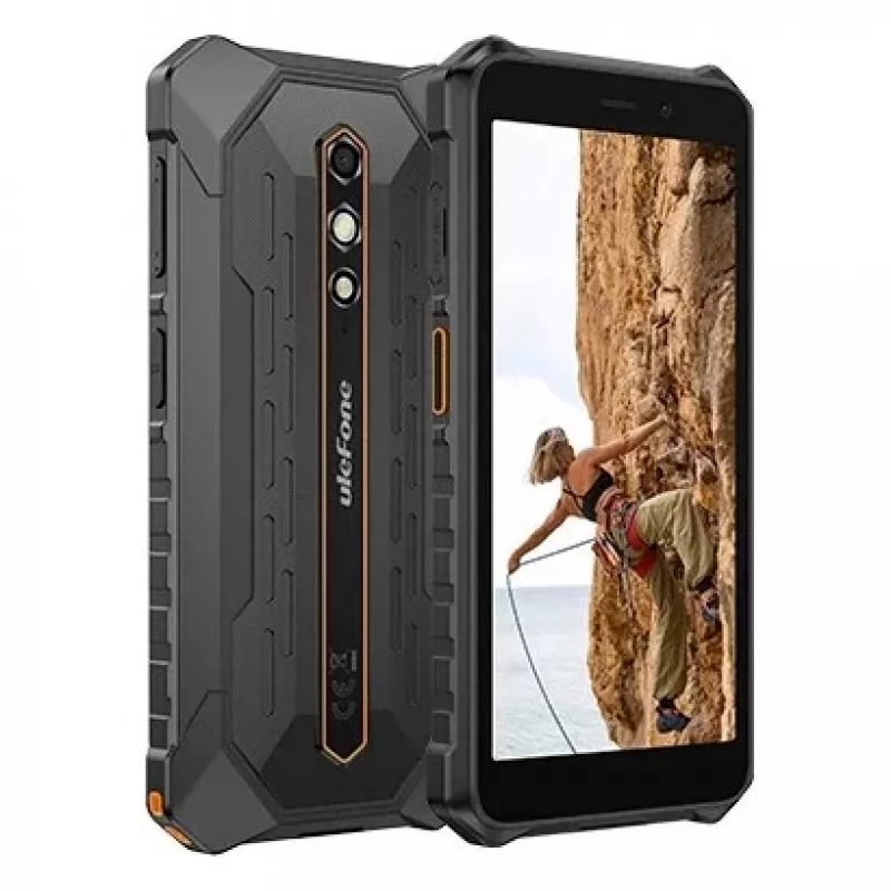 Išmanusis telefonas UleFone RugKing 2 Pro — patikimas telefonas, 4 GB RAM, 128 GB atminties, oranžinis