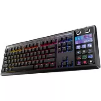 Corsair Galleon 100 SD žaidimų klaviatūra, pilno dydžio, integruotas srauto pultelis, Hot-Swap, DE - juoda
